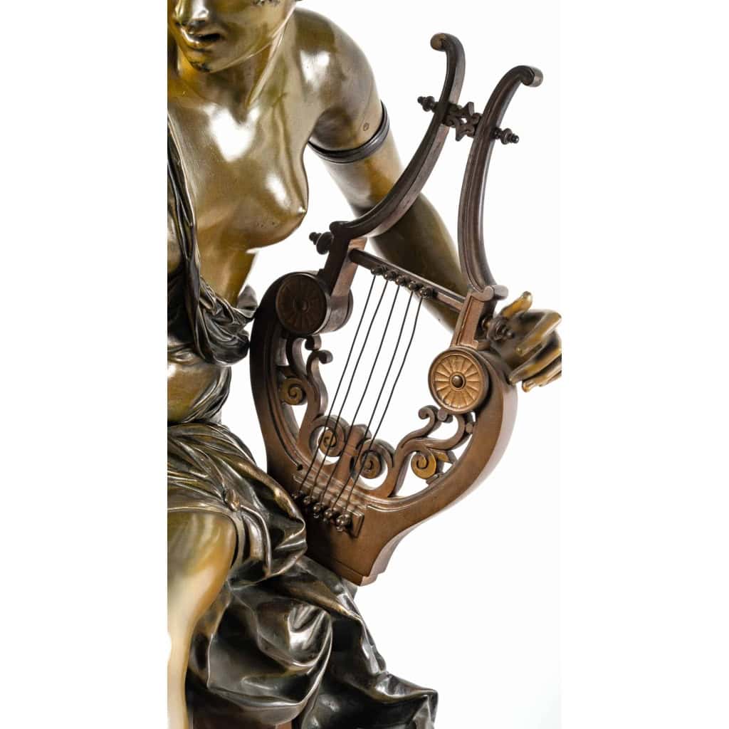Figure en bronze Melodie D’Albert Ernest Carrier Belleuse XIXème siècle | Biron Figure en bronze Melodie D'Albert Ernest Carrier Belleuse XIXème siècle
