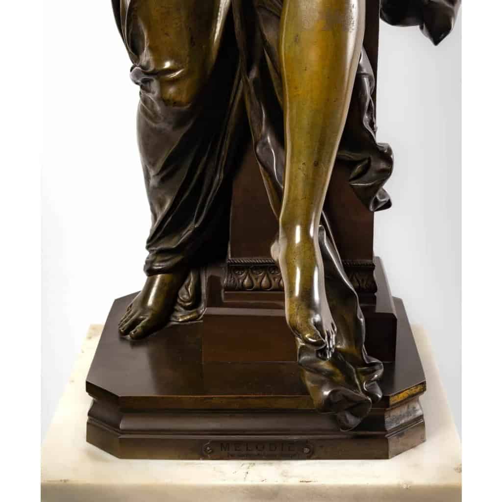 Figure en bronze Melodie D’Albert Ernest Carrier Belleuse XIXème siècle | Biron Figure en bronze Melodie D'Albert Ernest Carrier Belleuse XIXème siècle