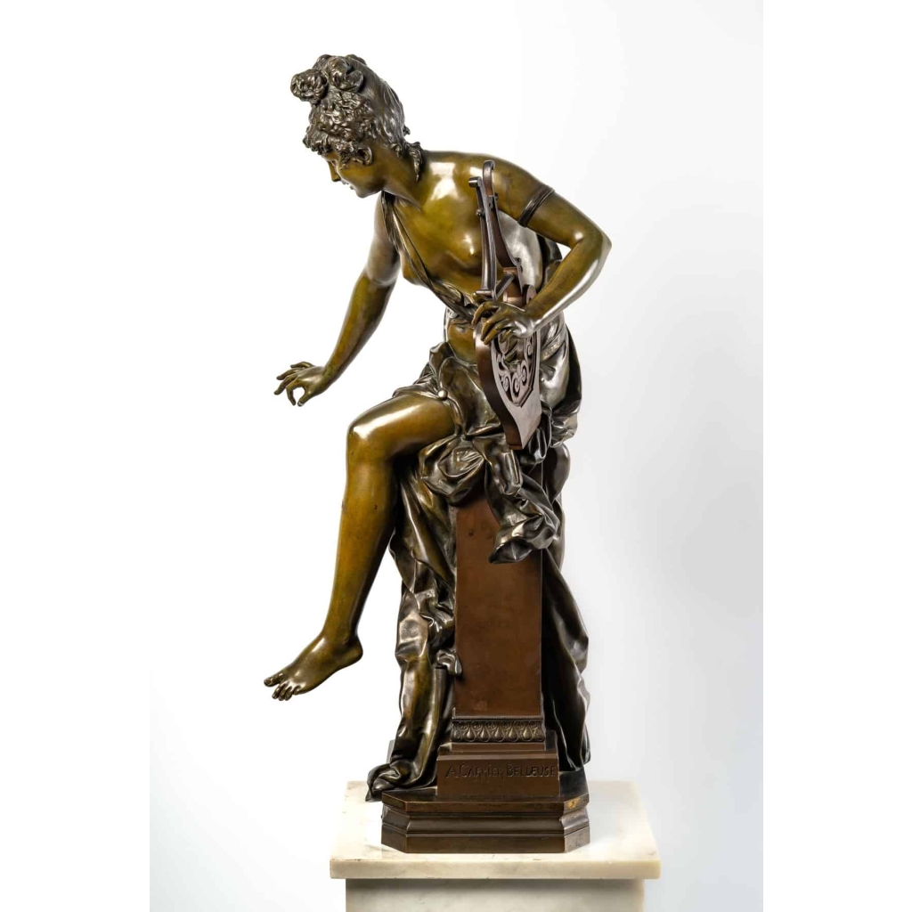 Figure en bronze Melodie D’Albert Ernest Carrier Belleuse XIXème siècle | Biron Figure en bronze Melodie D'Albert Ernest Carrier Belleuse XIXème siècle