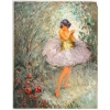 Huile sur panneau représentant une jeune danseuse, signée Morjs Lark | Biron |||||||