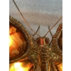 1970’Applique Papillon en Bronze ou Laiton, Duval Brasseur Ou Isabelle Faure, 4 Ampoules, Ailes d’Agate : 44 X H 46 cm | Biron 1970’Applique Papillon en Bronze ou Laiton, Duval Brasseur Ou Isabelle Faure, 4 Ampoules, Ailes d’Agate : 44 X H 46 cm