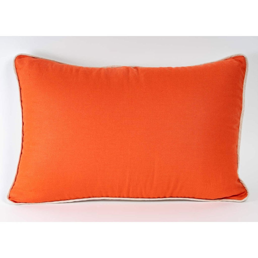 Coussin couleur Corail en lin | Biron |||||
