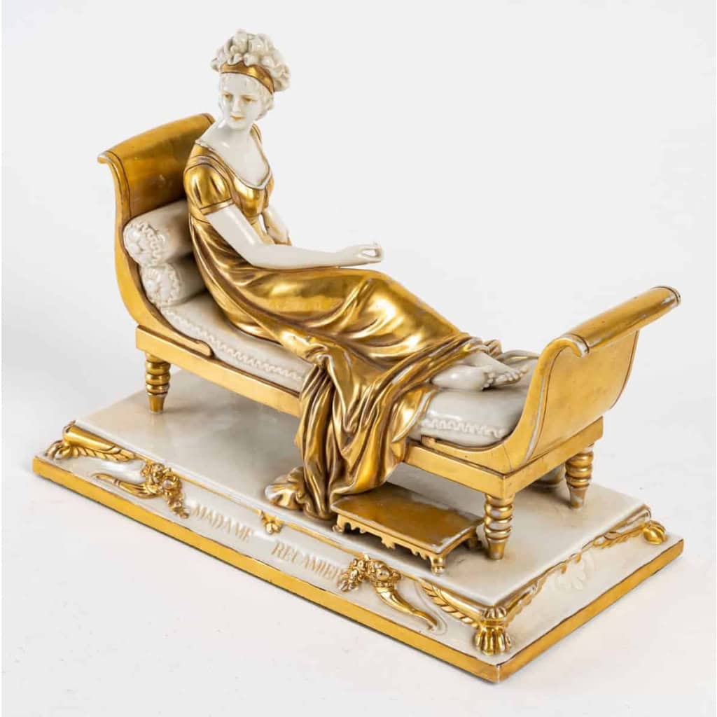Madame Récamier en porcelaine, XIXème siècle | Biron Madame Récamier en porcelaine, XIXème siècle