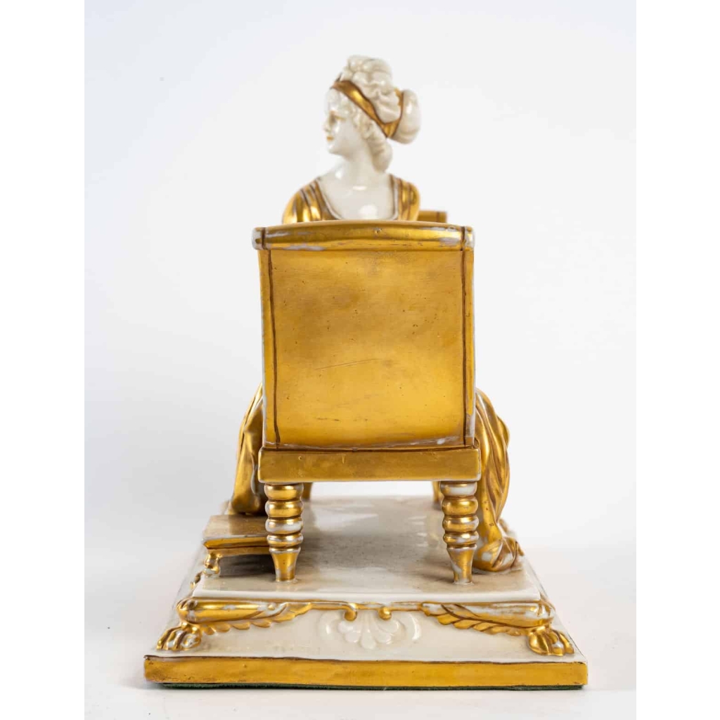 Madame Récamier en porcelaine, XIXème siècle | Biron Madame Récamier en porcelaine, XIXème siècle