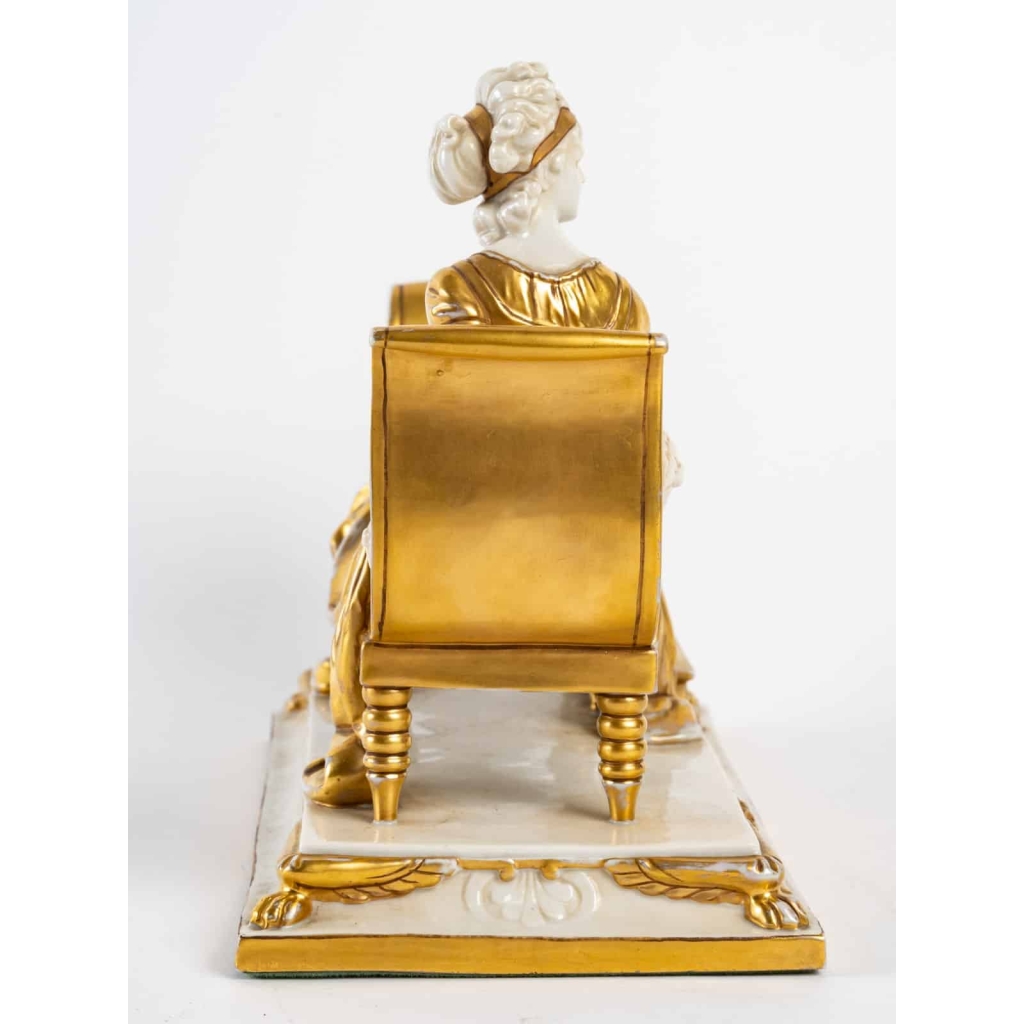 Madame Récamier en porcelaine, XIXème siècle | Biron Madame Récamier en porcelaine, XIXème siècle