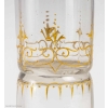 Paire de grands vases en cristal rehaussés à l’or. Début XXème siècle. | Biron Paire de grands vases en cristal rehaussés à l'or. Début XXème siècle.