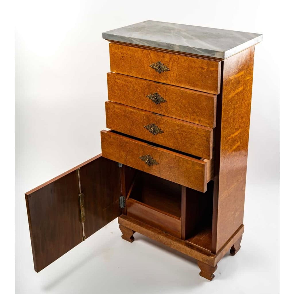 Petit meuble de bureau de style Charles X, 1930