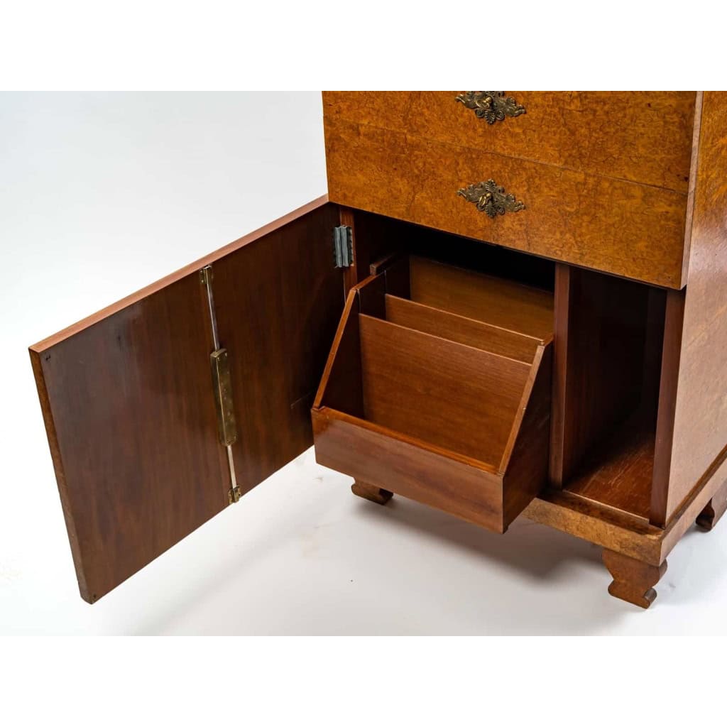 Petit meuble de bureau de style Charles X, 1930