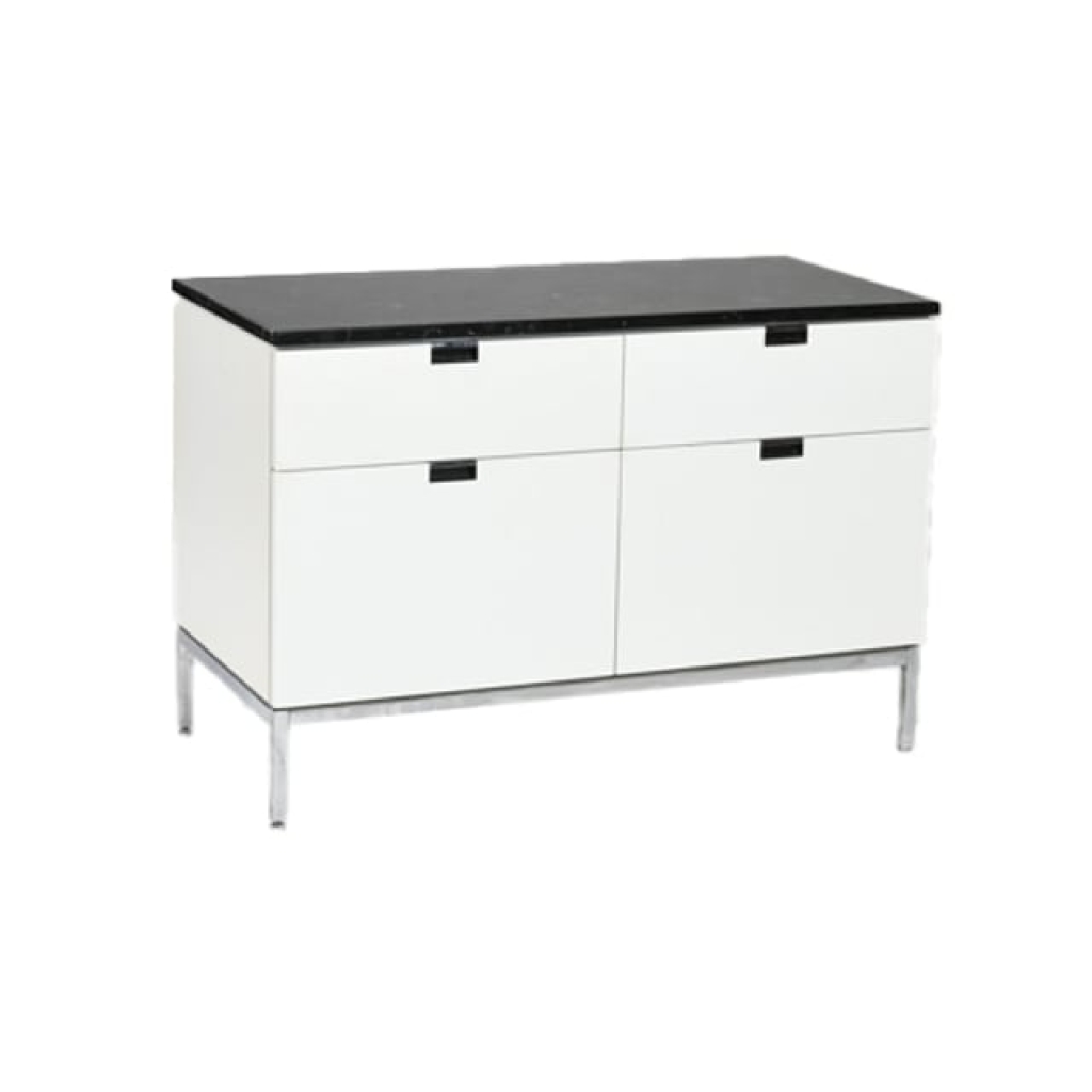 Buffet bas à corps en bois laqué blanc | Biron |||||