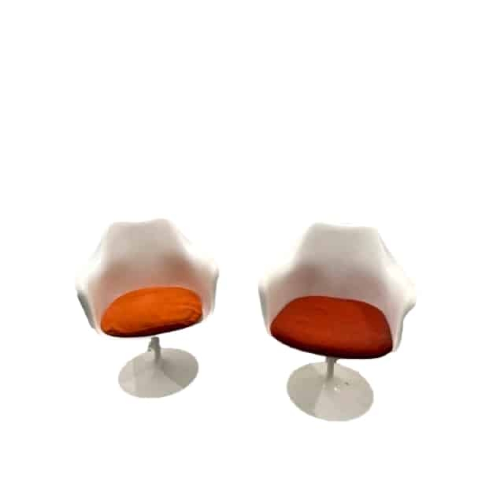 Deux Fauteuil Tulip pivotant Knoll | Biron |||