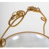 Panier et ses deux gobelets en opaline et laiton doré, XIXème siècle | Biron Panier et ses deux gobelets en opaline et laiton doré, XIXème siècle