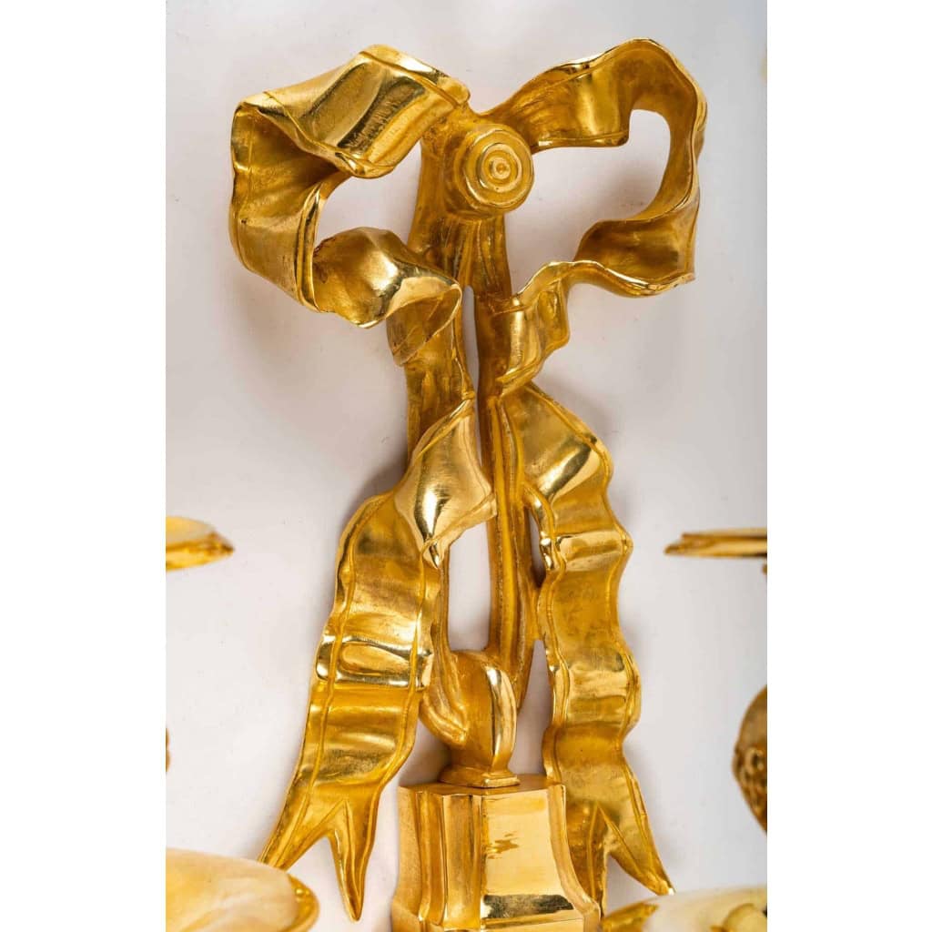 Paire d’appliques d’époque Napoléon III (1852 – 1870). | Biron Paire d'appliques d'époque Napoléon III (1852 - 1870).
