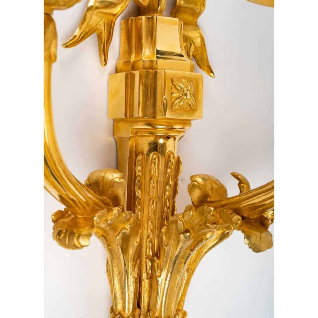 Paire d’appliques d’époque Napoléon III (1852 – 1870). | Biron Paire d'appliques d'époque Napoléon III (1852 - 1870).