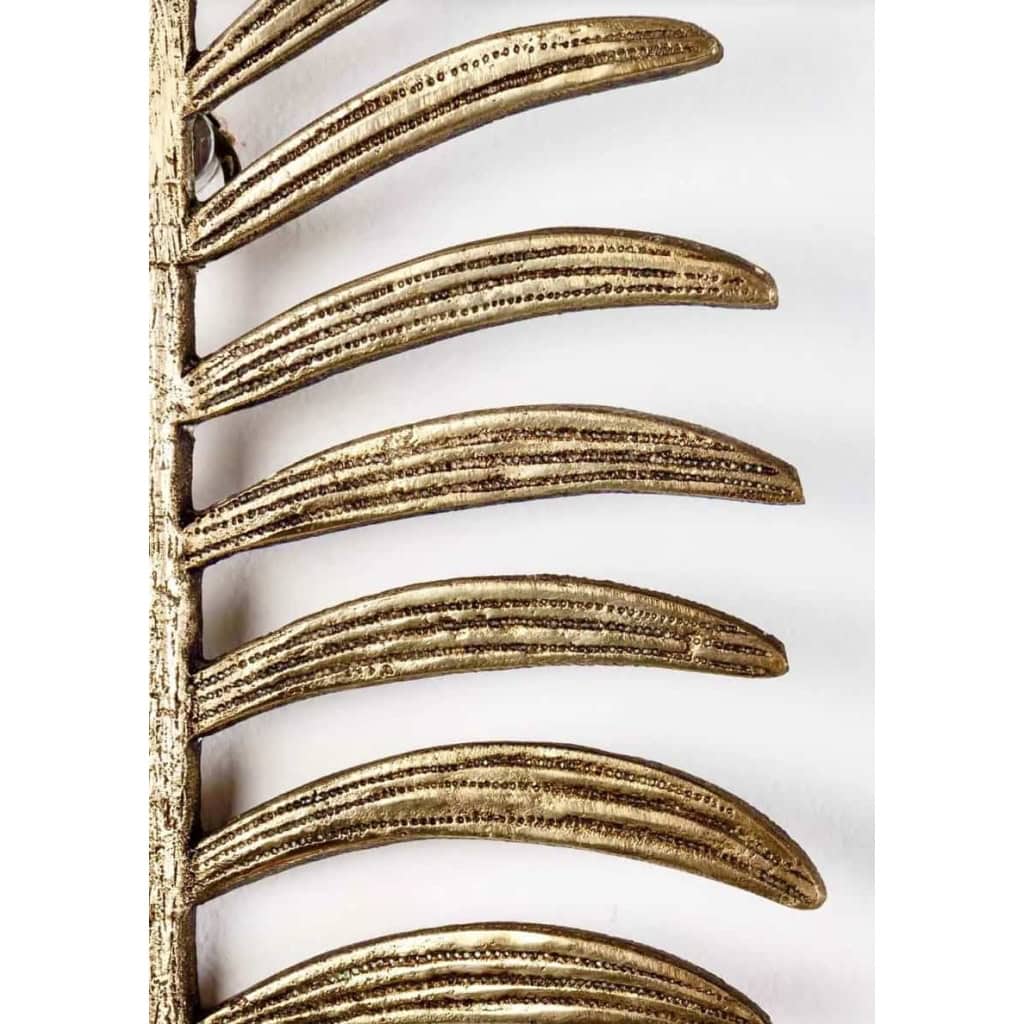 1960 Paire d’appliques bronze Maison Honoré | Biron 1960 Paire d'appliques bronze Maison Honoré