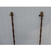 1970′ Paire De Lampadaires En Bronze Doré Maison Baguès Modèle Bambou H 142 cm | Biron 1970′ Paire De Lampadaires En Bronze Doré Maison Baguès Modèle Bambou H 142 cm