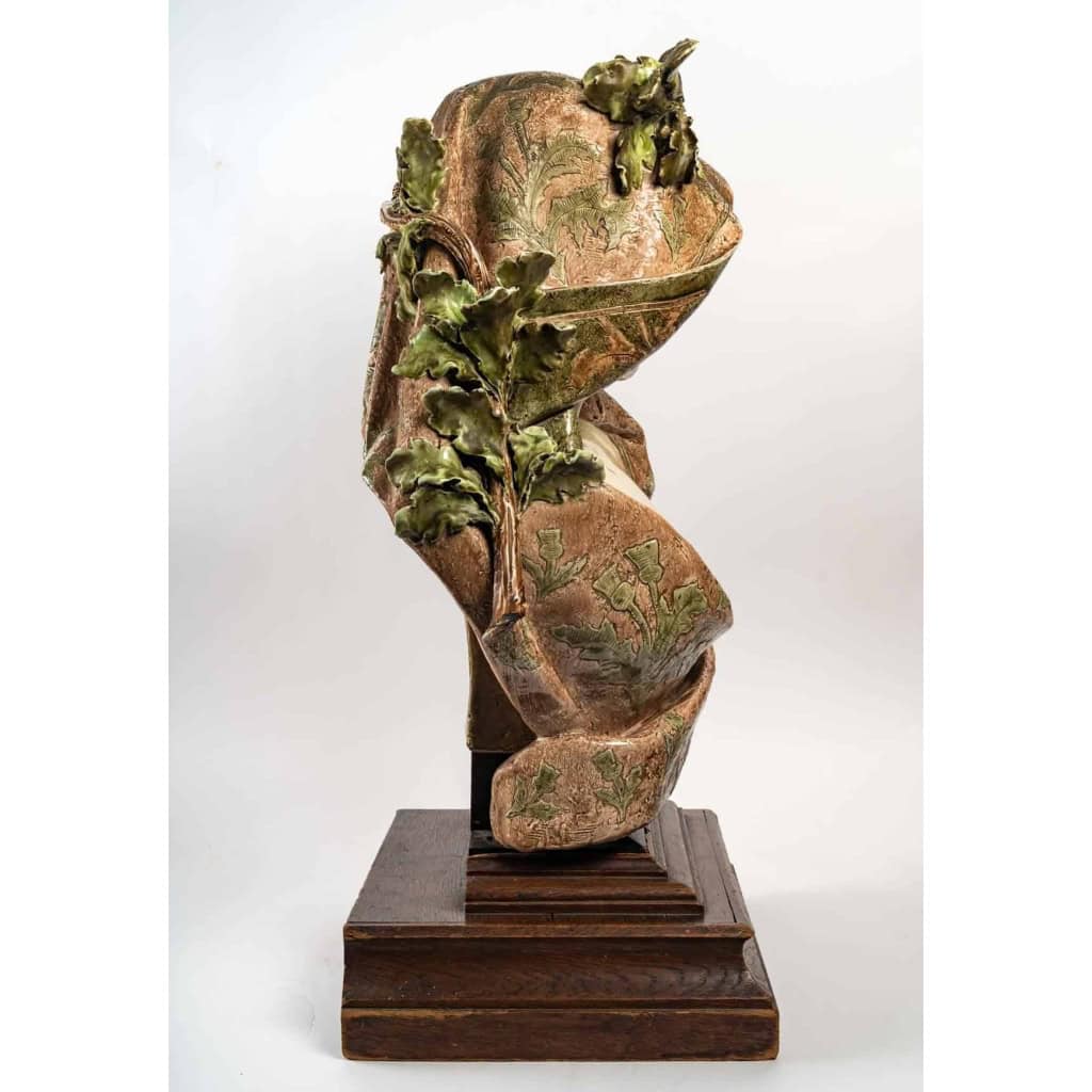 Buste en céramique de Carrier Belleuse, XXème siècle | Biron Buste en céramique de Carrier Belleuse, XXème siècle