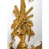 Paire d'appliques en bronze doré, style Louis XVI, époque Napoléon III