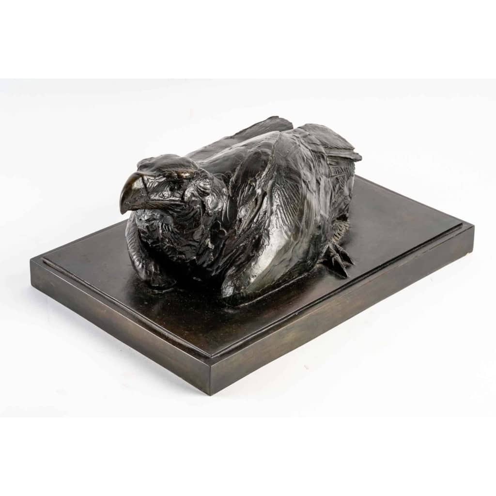 L’aigle, bronze d’Albéric Collin, XXème siècle | Biron L'aigle, bronze d'Albéric Collin, XXème siècle