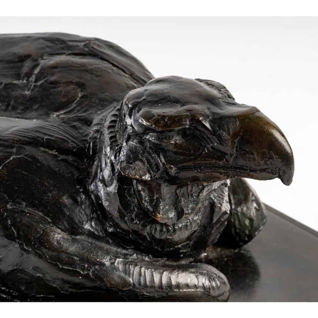 L’aigle, bronze d’Albéric Collin, XXème siècle | Biron L'aigle, bronze d'Albéric Collin, XXème siècle