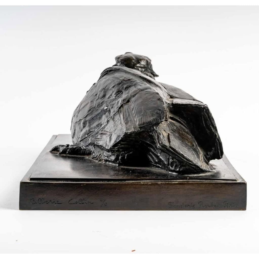 L’aigle, bronze d’Albéric Collin, XXème siècle | Biron L'aigle, bronze d'Albéric Collin, XXème siècle