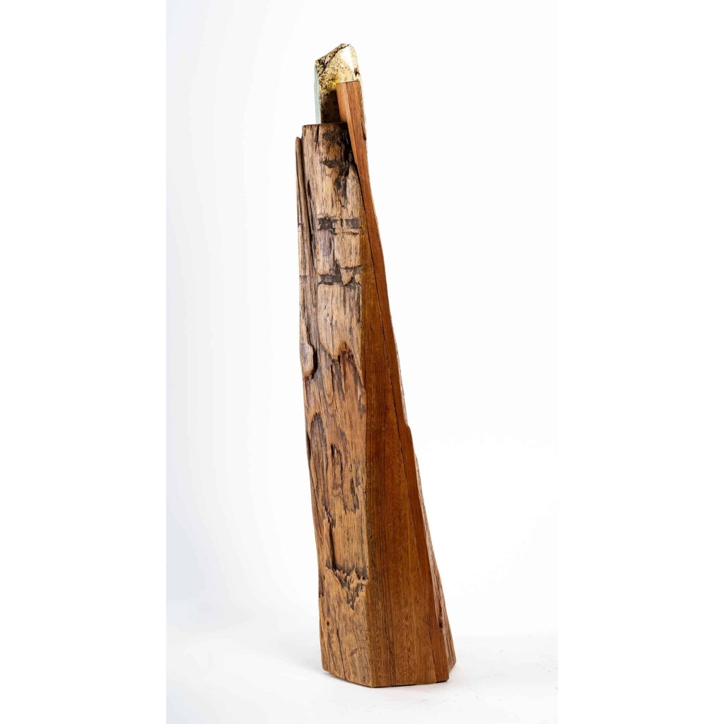 Totem en grés et bois par Salvatore Parisi – exposition en cours | Biron Totem en grés et bois par Salvatore Parisi - exposition en cours