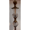 1950/70 Lampadaire Cristal Et Laiton Saint Louis | Biron 1950/70 Lampadaire Cristal Et Laiton Saint Louis
