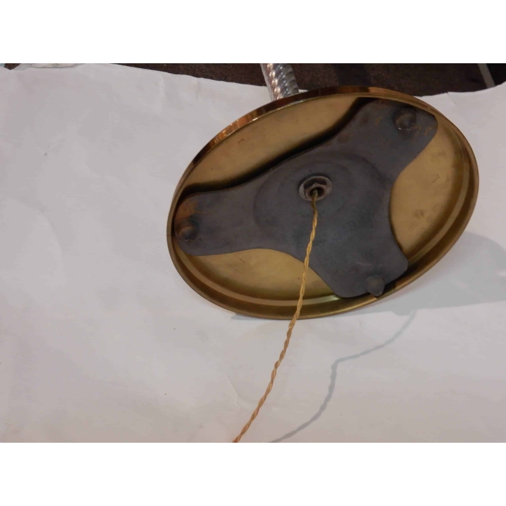 1950/70 Lampadaire Cristal Et Laiton Saint Louis | Biron 1950/70 Lampadaire Cristal Et Laiton Saint Louis