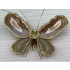 1970′ Paire D’Appliques Papillon en Bronze/Laiton, Duval Brasseur Ou Isabelle Faure, 4 Ampoules, Ailes d’Agate: 53X45cm | Biron 1970′ Paire D’Appliques Papillon en Bronze/Laiton, Duval Brasseur Ou Isabelle Faure, 4 Ampoules, Ailes d’Agate: 53X45cm