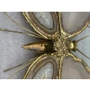1970′ Paire D’Appliques Papillon en Bronze/Laiton, Duval Brasseur Ou Isabelle Faure, 4 Ampoules, Ailes d’Agate: 53X45cm | Biron 1970′ Paire D’Appliques Papillon en Bronze/Laiton, Duval Brasseur Ou Isabelle Faure, 4 Ampoules, Ailes d’Agate: 53X45cm