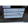 1960/70 Commode Art Déco Miroir 3 Tiroirs Décorés