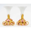 Paire de petite briquetière en opaline XIXème siècle | Biron ||||||||