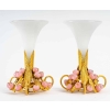 Paire de petite briquetière en opaline XIXème siècle | Biron Paire de petite briquetière en opaline XIXème siècle