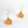 Paire de petite briquetière en opaline XIXème siècle | Biron Paire de petite briquetière en opaline XIXème siècle