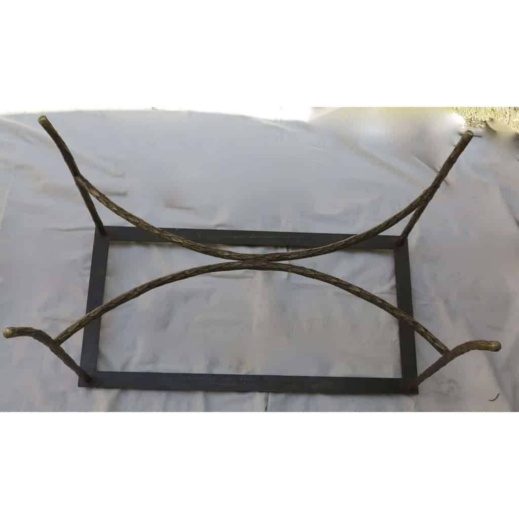 1970′ Table Basse en Bronze Maison Baguès, Entretoise