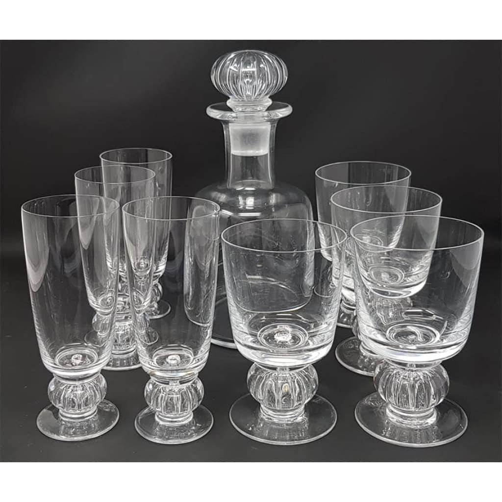 Service en cristal Marc LALIQUE (1900-1977) » Majorque « | Biron Service en cristal Marc LALIQUE (1900-1977) " Majorque "