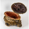 Boîte en bronze doré et argenté, XIXème siècle | Biron Boîte en bronze doré et argenté, XIXème siècle