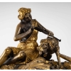 Boîte en bronze doré et argenté, XIXème siècle | Biron Boîte en bronze doré et argenté, XIXème siècle