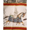 Tissu en lin « Eléphants et chevaux » | Biron Tissu en lin "Eléphants et chevaux"