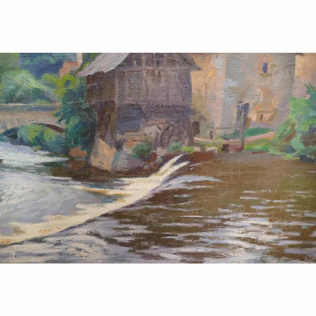 PAILLER Henri Peinture Française 20è Siècle Ecole De Crozant Le Moulin dans La Creuse Huile Signée | Biron PAILLER Henri Peinture Française 20è Siècle Ecole De Crozant Le Moulin dans La Creuse Huile Signée