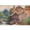 PAILLER Henri Peinture Française 20è Siècle Ecole De Crozant Le Moulin dans La Creuse Huile Signée | Biron PAILLER Henri Peinture Française 20è Siècle Ecole De Crozant Le Moulin dans La Creuse Huile Signée