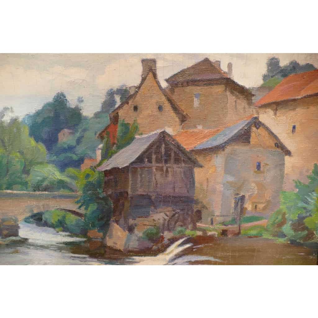 PAILLER Henri Peinture Française 20è Siècle Ecole De Crozant Le Moulin dans La Creuse Huile Signée | Biron PAILLER Henri Peinture Française 20è Siècle Ecole De Crozant Le Moulin dans La Creuse Huile Signée