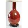 1970 Lampe en faïence couleur « sang de boeuf » Maison Roche | Biron 1970 Lampe en faïence couleur "sang de boeuf" Maison Roche