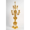 Paire de candélabres style Louis XVI, bronze doré. | Biron Paire de candélabres style Louis XVI, bronze doré.
