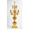 Paire de candélabres style Louis XVI, bronze doré. | Biron Paire de candélabres style Louis XVI, bronze doré.