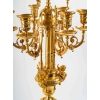 Paire de candélabres style Louis XVI, bronze doré. | Biron Paire de candélabres style Louis XVI, bronze doré.