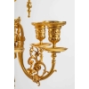 Paire de candélabres style Louis XVI, bronze doré. | Biron Paire de candélabres style Louis XVI, bronze doré.