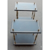 1950/70′ Paire de Bouts de Canapés Maison Baguès Montants Laiton Style Empire