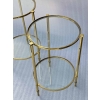 1950/70′ Paire de Guéridons Ronds Bronze Doré Maison Ramsay Diamètre 40 x H 60 cm | Biron 1950/70′ Paire de Guéridons Ronds Bronze Doré Maison Ramsay Diamètre 40 x H 60 cm