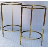 1950/70′ Paire de Guéridons Ronds Bronze Doré Maison Ramsay Diamètre 40 x H 60 cm | Biron 1950/70′ Paire de Guéridons Ronds Bronze Doré Maison Ramsay Diamètre 40 x H 60 cm