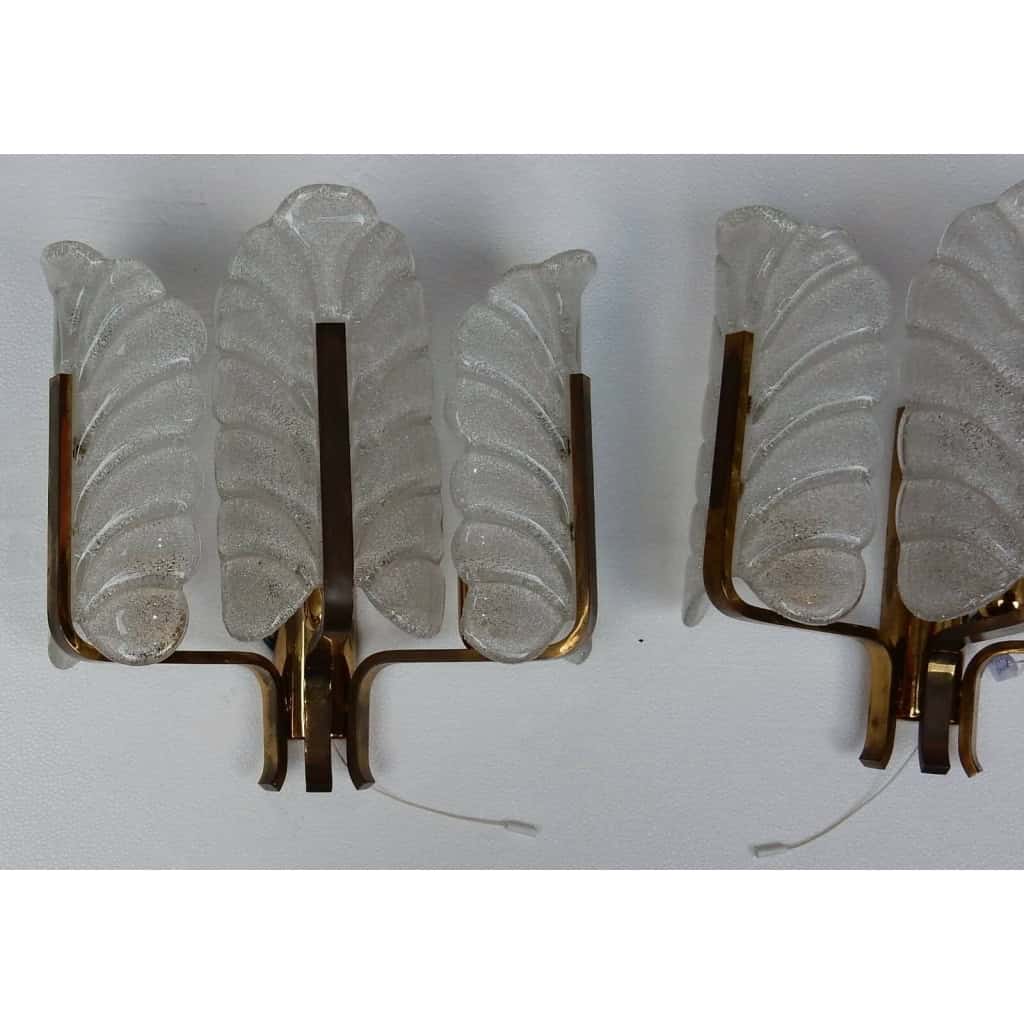 1970′ Applique Par Carl Fagerlund en Cristal | Biron 1970′ Applique Par Carl Fagerlund en Cristal